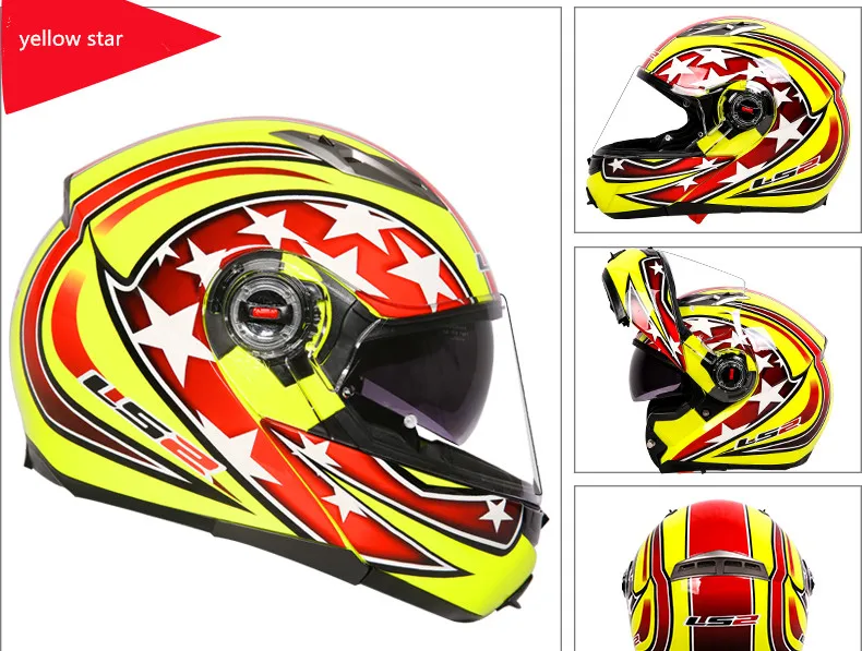 Casco capacete LS2 ff370 флип-ап stomtrooper дорожный велосипед Мото шлем для moto rcycle с солнцезащитным объективом