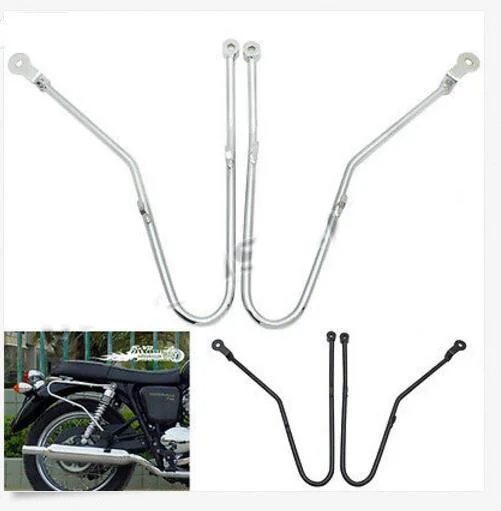 

Plating color Chrome Saddle Bag Support Guard Luggage Rack Suitable for Triumph Bonneville SE T100 2006-2014