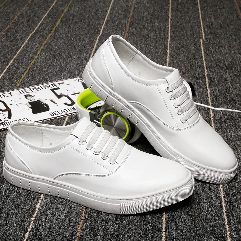 

Men's walking shoes leather flat casual shoes fashion breathable walking shoes B3I1-B3I8