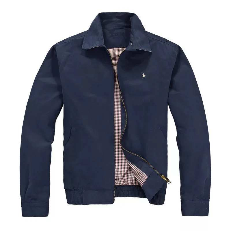 Мужские куртки наивысшего качества, новинка, осенне-зимняя куртка со стоячим воротником для молодых мужчин, Свободное пальто, пальто с принтом, D179 - Цвет: as picture