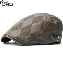 Берет, Мужская Лоскутная Кепка унисекс, классический европейский стиль, Осень-зима, casquette homme, Повседневная Уличная Кепка с козырьком, регулируемая