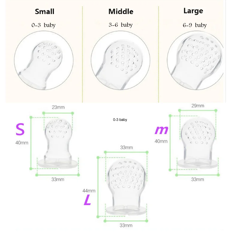 Соску детское питание укус мешок Силиконовые фруктов и овощей съесть соска пищевая добавка Укусить Прорезыватель коренной зуб ребенка