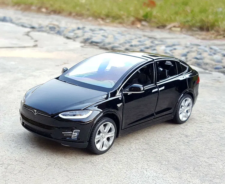 Высокая симуляция 1:32 Tesla модель X 90 сплав модель автомобиля Diecasts игрушечные машинки Игрушечные Машинки Игрушки для мальчиков оттягивающие мигающий Звук подарки для детей