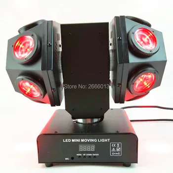 

12x10W Double Arms LED Beam Stage Light/RGBW 4in1 Football Moving Head Light/DMX Sound Control LED Rotating Beam Effect Lights