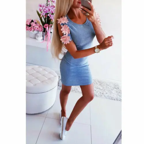 النساء مثير ضئيلة Bodycon أكمام اللباس امرأة الإناث الصيف حزب Clubwear قصيرة البسيطة فساتين عارضة الشارع الشهير Vestidos جديد
