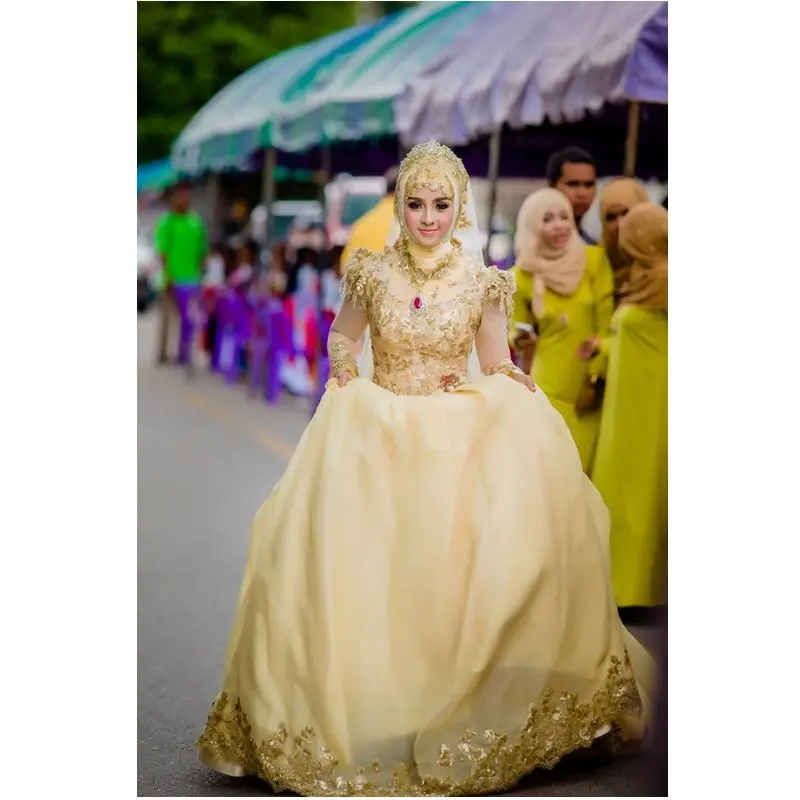 Wedding-Dress-Gold-Muslim-Long-Sleeve-Wedding-Dresses-Ball-Gown-Saudi-Arabian-Lace-Appliques-Vestido-De