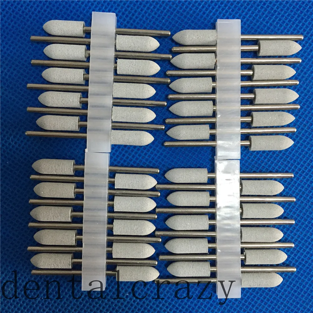 Хорошие 40 шт. стоматологические маленькие Алмазные полировальные боры силиконовые резиновые полировальные 2,35 мм серые