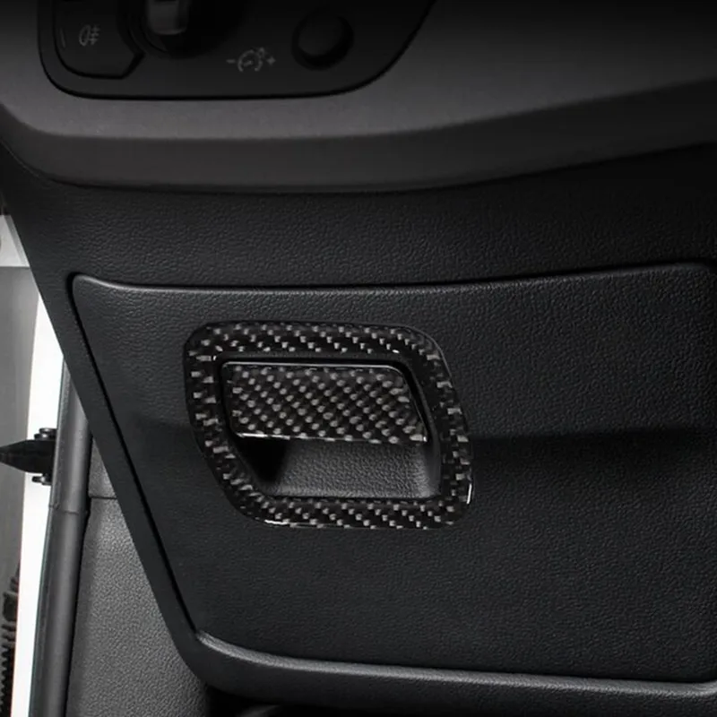 

Carbon Fiber Driver Seat Storage Box Switch Panel Decoration Cover Sticker Trim 2pcs For Audi A4 B9 2017-19 Interior Accessories