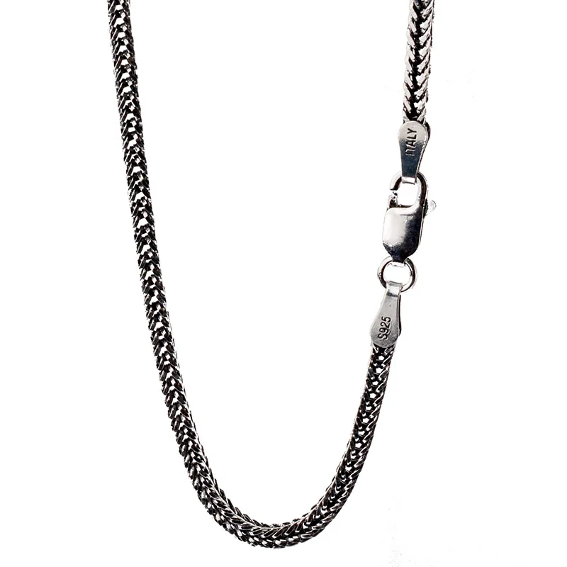 

JustNeo solid 925 sterling silver chain necklace,Basic Chains