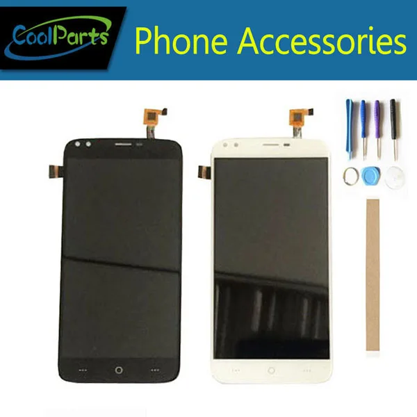

1PC/Lot High Quality 5.5 Inch For Doogee X30 LCD Screen Display+Touch Screen Digitizer Assembly White Black Color With Tape&Tool