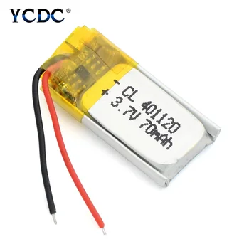 

1/2/4Pcs 3.7V Rechargeable lithium battery 401120 401120 70mah For MP3 MP4 Bluetooth Speaker Headset Selfie Stick