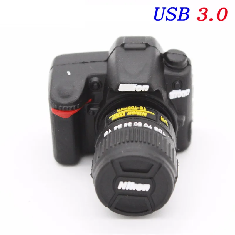 SHANDIAN USB 3,0 USB флешка Nikon камера Мультфильм Креативный U диск 4 ГБ 8 ГБ 16 ГБ 32 ГБ 64 ГБ USB 3,0 высокоскоростной флеш-накопитель - Цвет: White