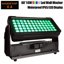 650 Вт высокой мощности Мощность напольное здание светодиодная настенная лампа светильник 60x10 W RGBW Tyanshine 4in1 светодиодный город Цвет протектор