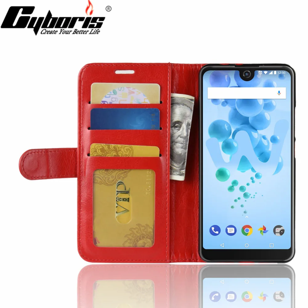 CYBORIS For Wiko Lenny Jerry Tommy 3 5 Flip PU Leather Cases Wallet stands View 2 Pro Lite Max Go Coque Phone Bag | Мобильные