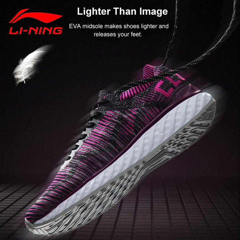 

Li-Ning Women's Cloud IV Professional Running Shoes Breathable LiNing Sneakers MONO YARN Sports Shoes ARHM034 SJAS17