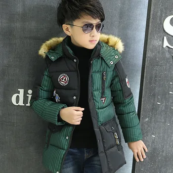 

New Winter Coat Boys Thickness Zipper Kids Winter Jacket Manteau Garcon Hiver Boys Jacket 6WBT017