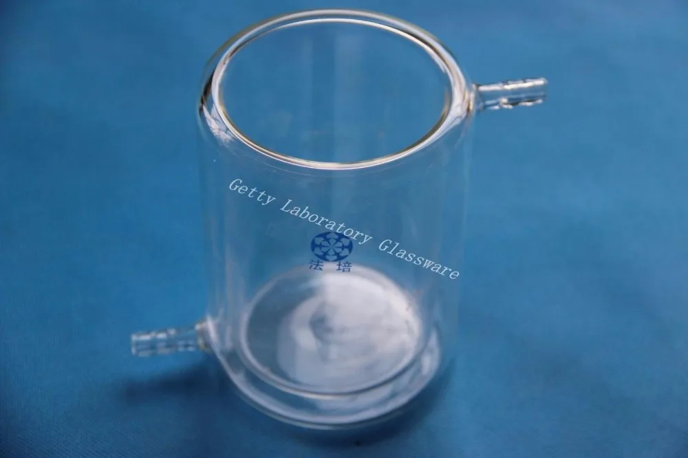 3000ml jacketed cold trap light catalytic reactor bottle,double layer