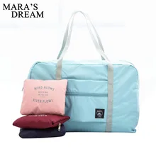 Mara's Dream Женская дорожная сумка большой емкости Складная портативная сумка Повседневная простая рубашечная ткань, молния женская сумка