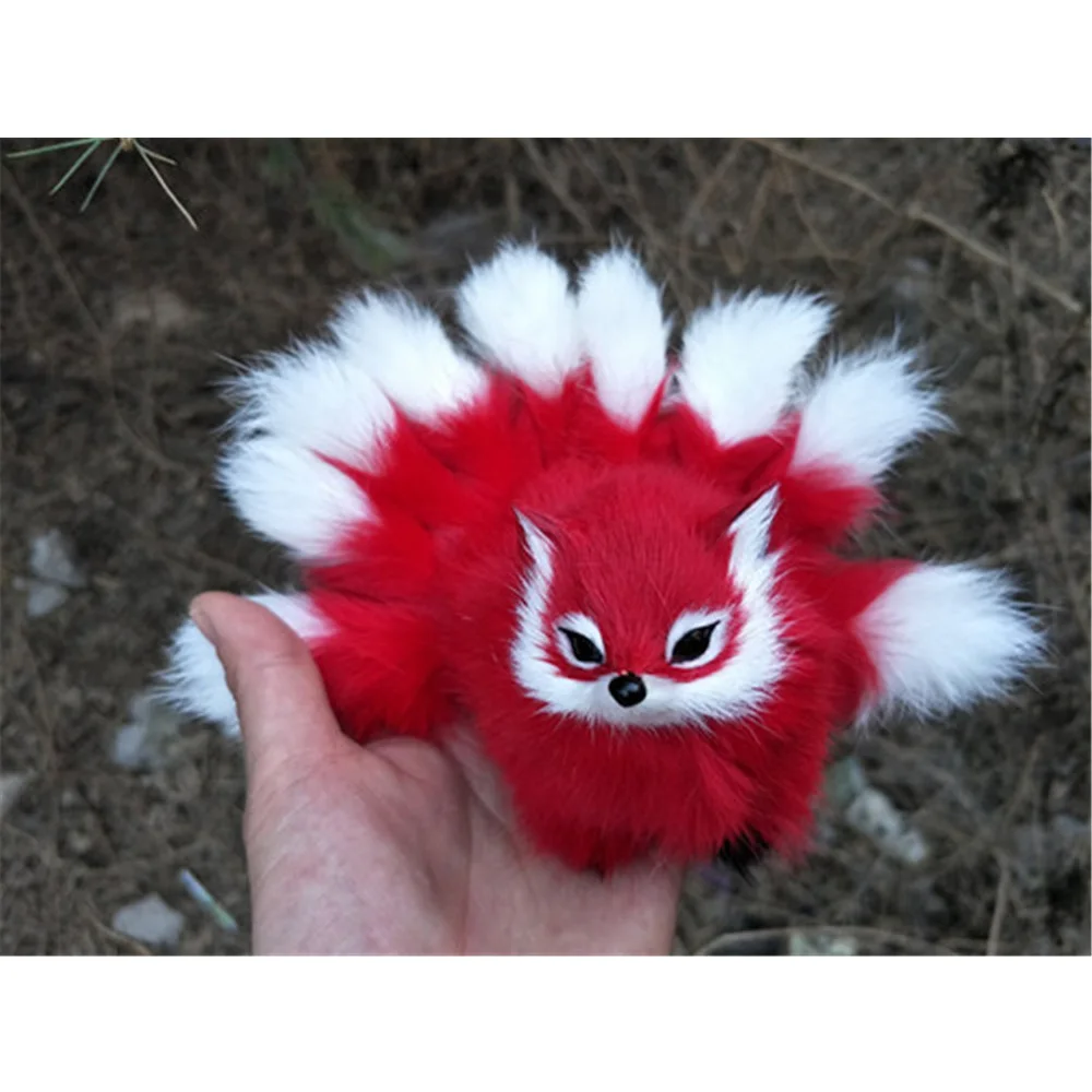 Fox Plush Toys Mini Realistic 