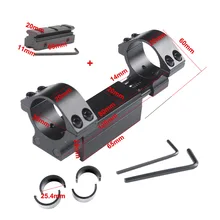 Крепление для винтовки Airgun 25,4 мм/30 мм кольцо с стоп-штифтом 11 мм/20 мм рельсовый прицел крепление ткацкий ласточкин хвост кольца с адаптером 11 мм