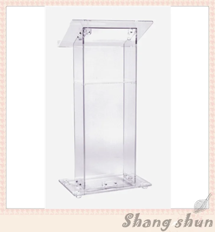 Clear Acrylic Church Pulpit Transparent Modern Design Simple Cheap