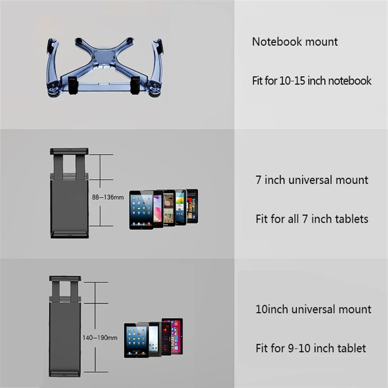 Universal 2 In 1 Two Arms Tablet Notebook Stand