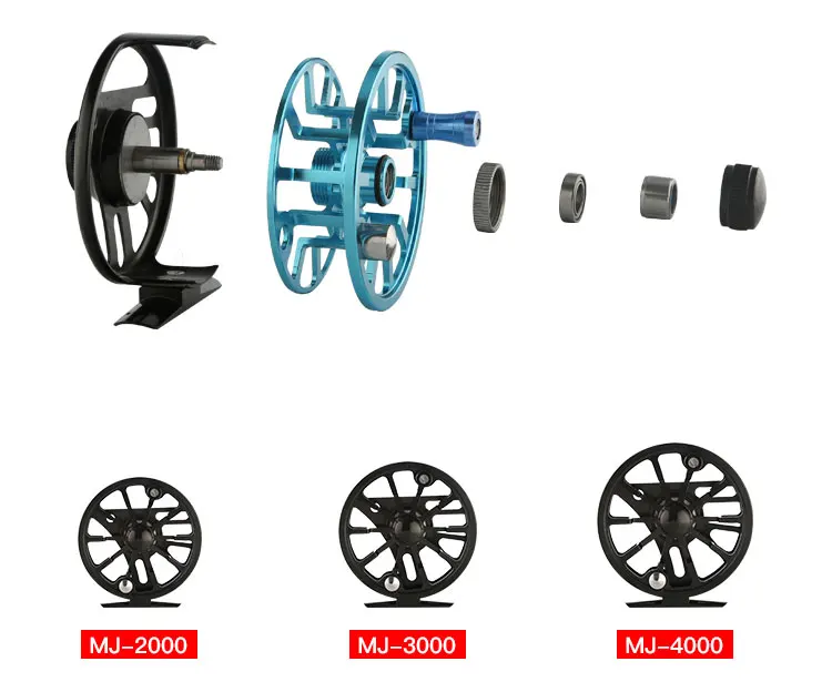 Рыболовная катушка 2+ 1BB 3/4 5/6 7/8WT муха катушка алюминиевая Reamer Fly Рыболовная линия металлическая катушка рыболовный инструмент снасти Pesca