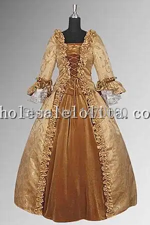

17th Century Baroque Renaissance Dress Handmade in Velvet and Baroque Damask Costumes