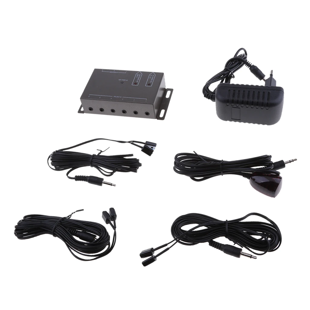 IR Infrared Remote Control Repeater Adapter Extender with Emitter Cable EU