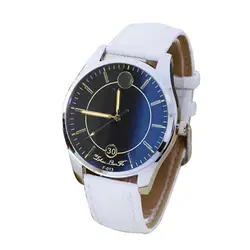 2018 мода новый шаблон кожаный ремешок аналоговые кварцевые Vogue relogios часы Мужчины джентльмен Повседневное Простые Спортивные часы подарки F80