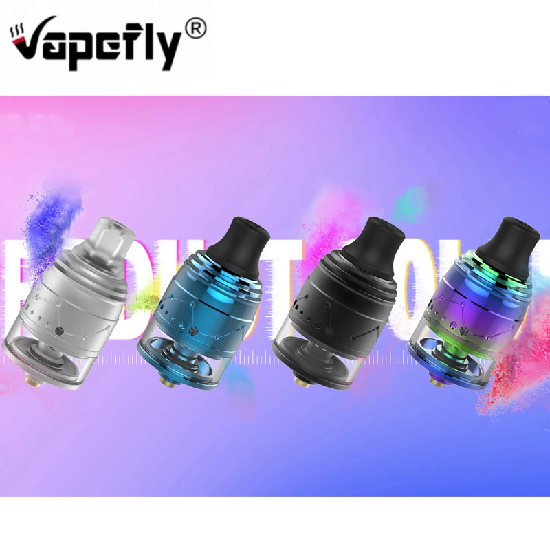 

Original Vapefly Galaxies MTL RDTA Tank 2ml Atomizer 22.2mm Single Coil Rebuildable Vape Tank Ecig Vape Tank Vs Galaxies MTL RTA