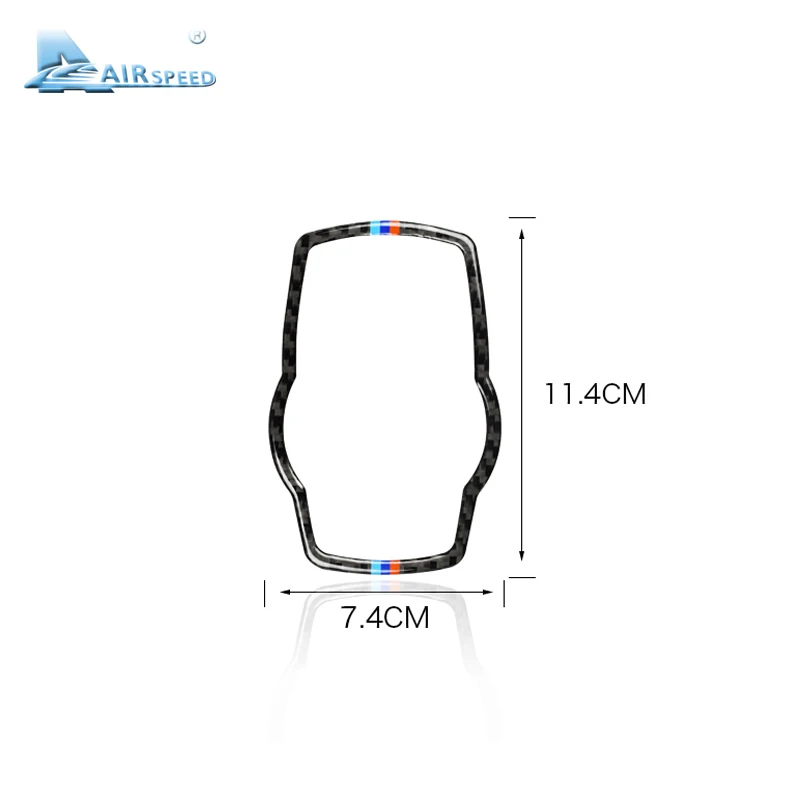  Airspeed Car Carbon Fiber for BMW Multimedia Button Frame Cover Knob Trim for F10 F20 F30 F34 F07 F