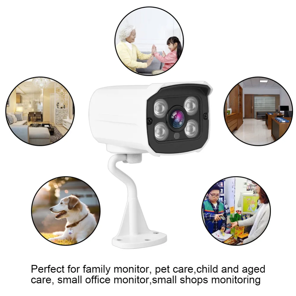 

Security Camera System Outdoor Bullet Surveillance Video 720P HD Camera With Night Vision Remote Home Monitoring Equipment