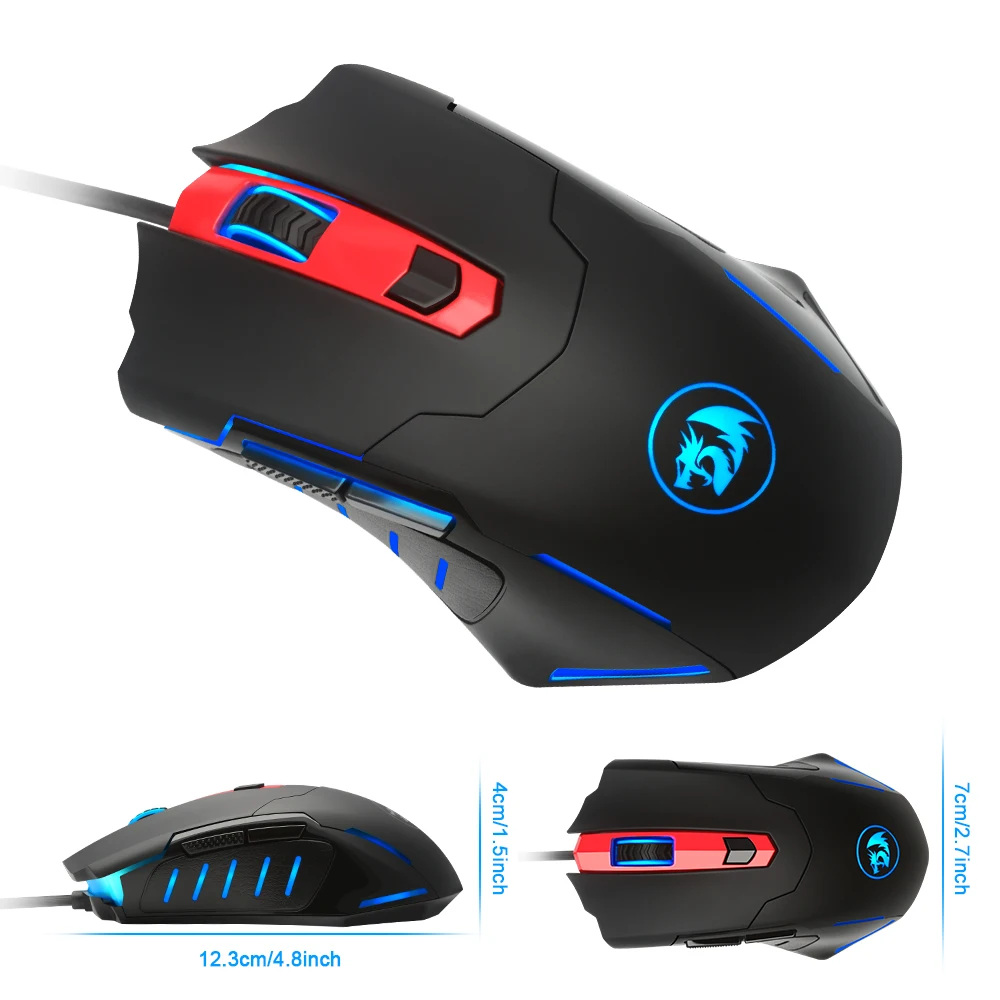 Игровая мышь Redragon PEGASUS M705 USB Проводная 7200 DPI 7 кнопок эргономичная для настольного