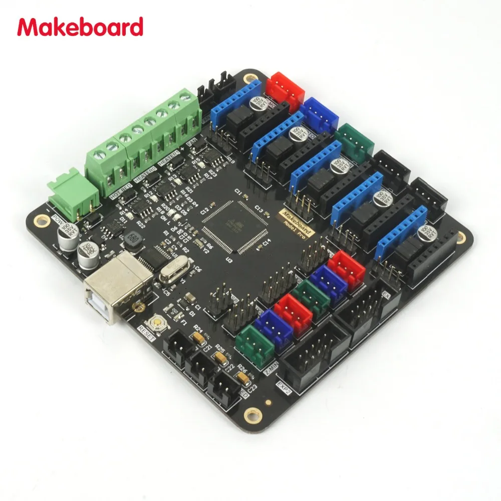 Micromake 3d принтер части Makeboard Pro 3D основная плата принтера Поддержка heatкровать совместим с Ramps 1,4