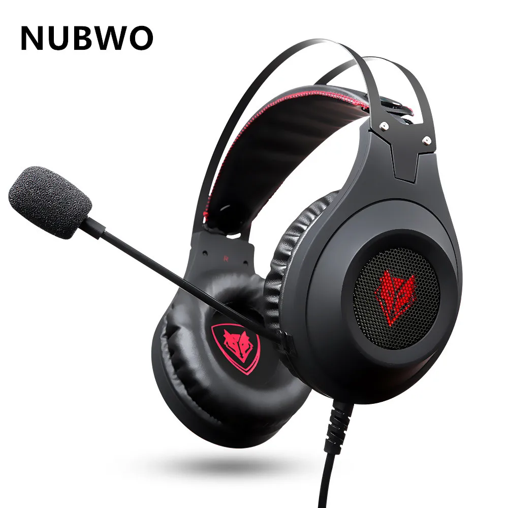 Игровая гарнитура nubbo N2U USB стерео наушники с микрофоном светодиодная подсветка