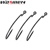 WDAIREN 20pcs/lot 7 Sizes High carbon Steel Fishing Hooks black Crank Lead Sharp Hooks super big black Wide crank hook WD-487 ► Photo 1/4