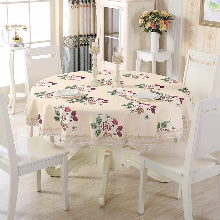 

NIOBOMO simple modern pastoral style colorful leaf stripe table cloth for Home Tea Table Cover waterproof