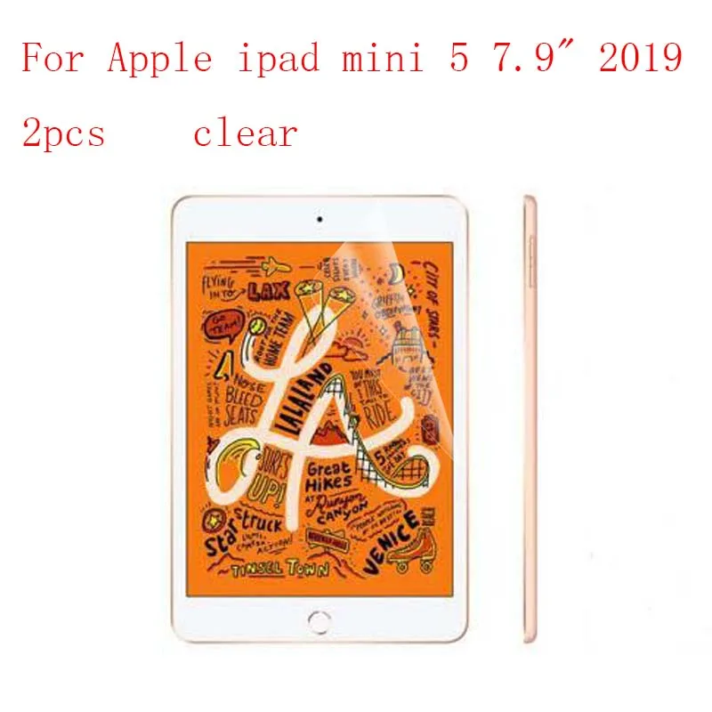 

Transparent Ultra-thin Explosion-Proof Anti Shatter Screen Protector Film for Apple ipad mini 5 7.9"2019 2pcs in 1 package