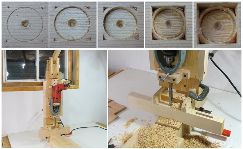 ELECALL мм 1/2 мм/12,7 "для врезной и Tenon дрель Деревообработка квадратные отверстия сверла долото набор