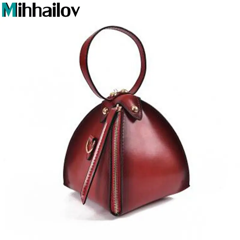 

Fashion Women Bag Messenger Corossbody Shoulder Bag Triangle Lantern Solid Mini Handbag For ladies Female Bolsa Feminina XS-446