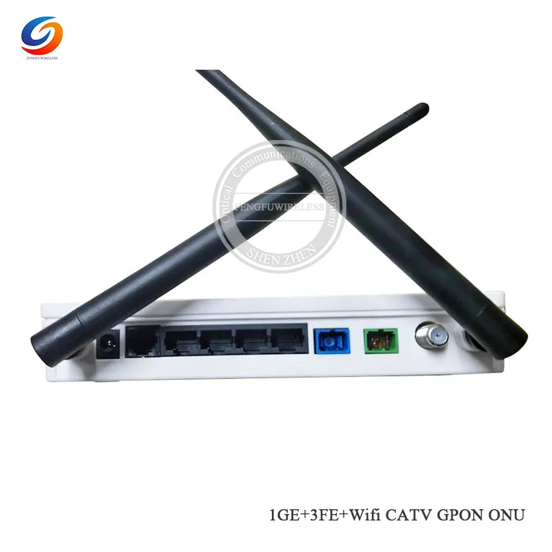 Горячие 1GE+ 3FE+ CATV+ wifi GPON/EPON ONU ONT маршрутизатор совместимый для huawei, zte GPON EPON ONT, английская версия с вилкой EU