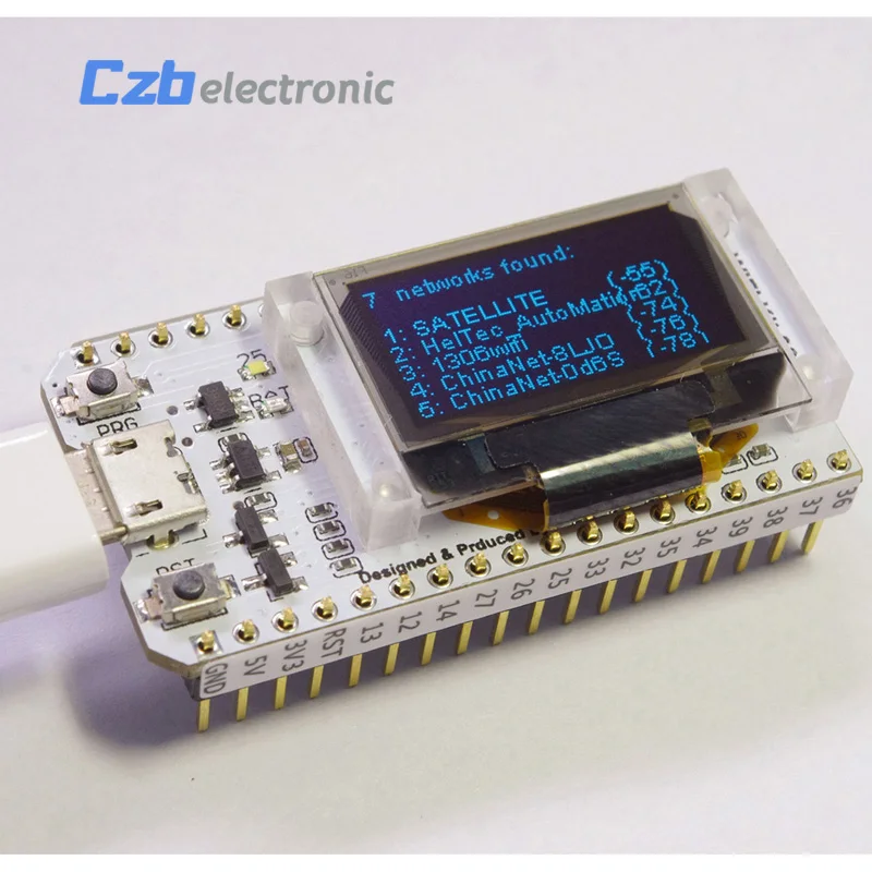 HX31B032  ESP32 0.96 inch Blue OLED Display Bluetooth WIFI Lora Kit 32 Module Internet Development Board For Arduino 2 (2)