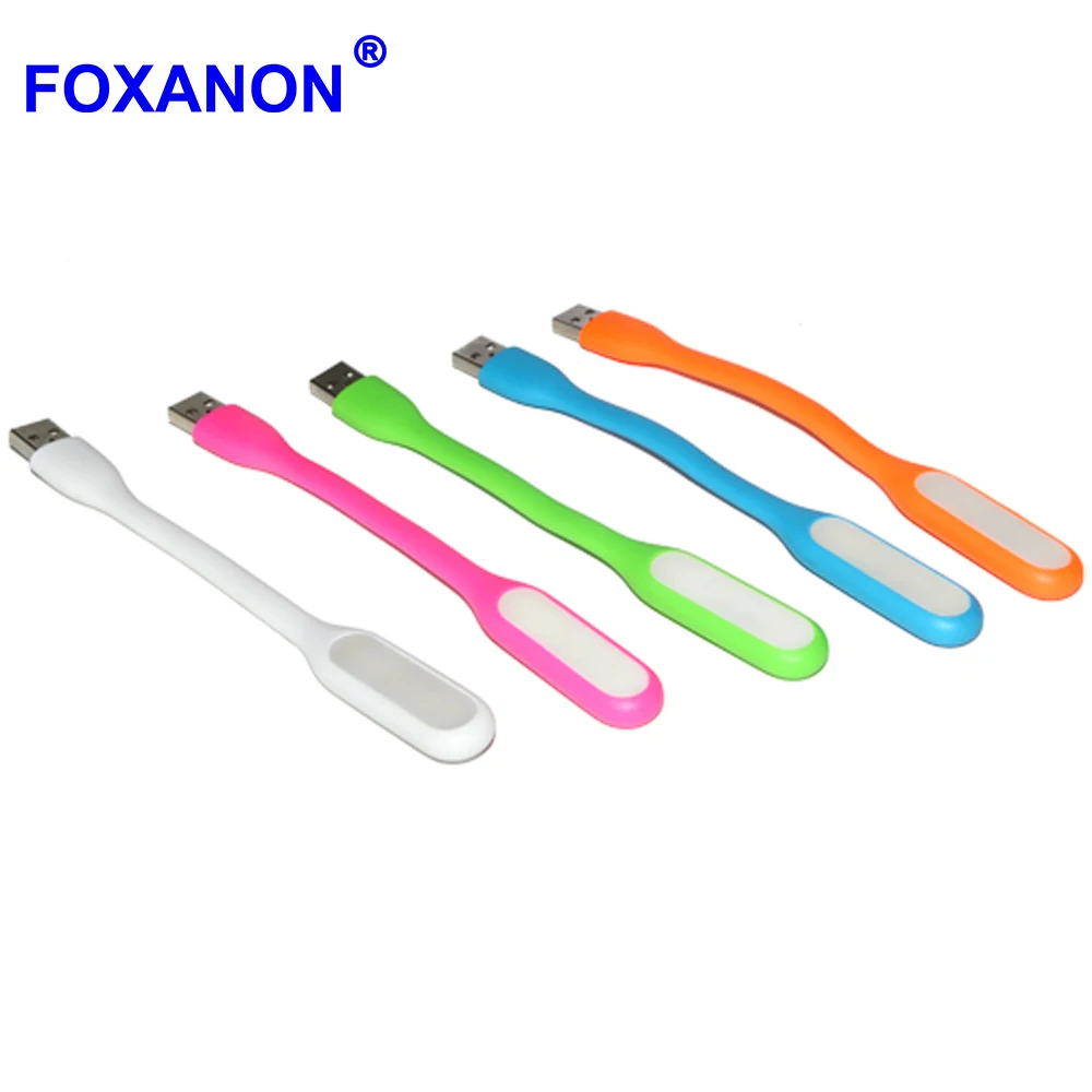 Foxanon Usb Led ночник лампа для чтения книг Гибкая Настольная лампа подходит для ноутбука Настольный банк питания ноутбук компьютер ПК