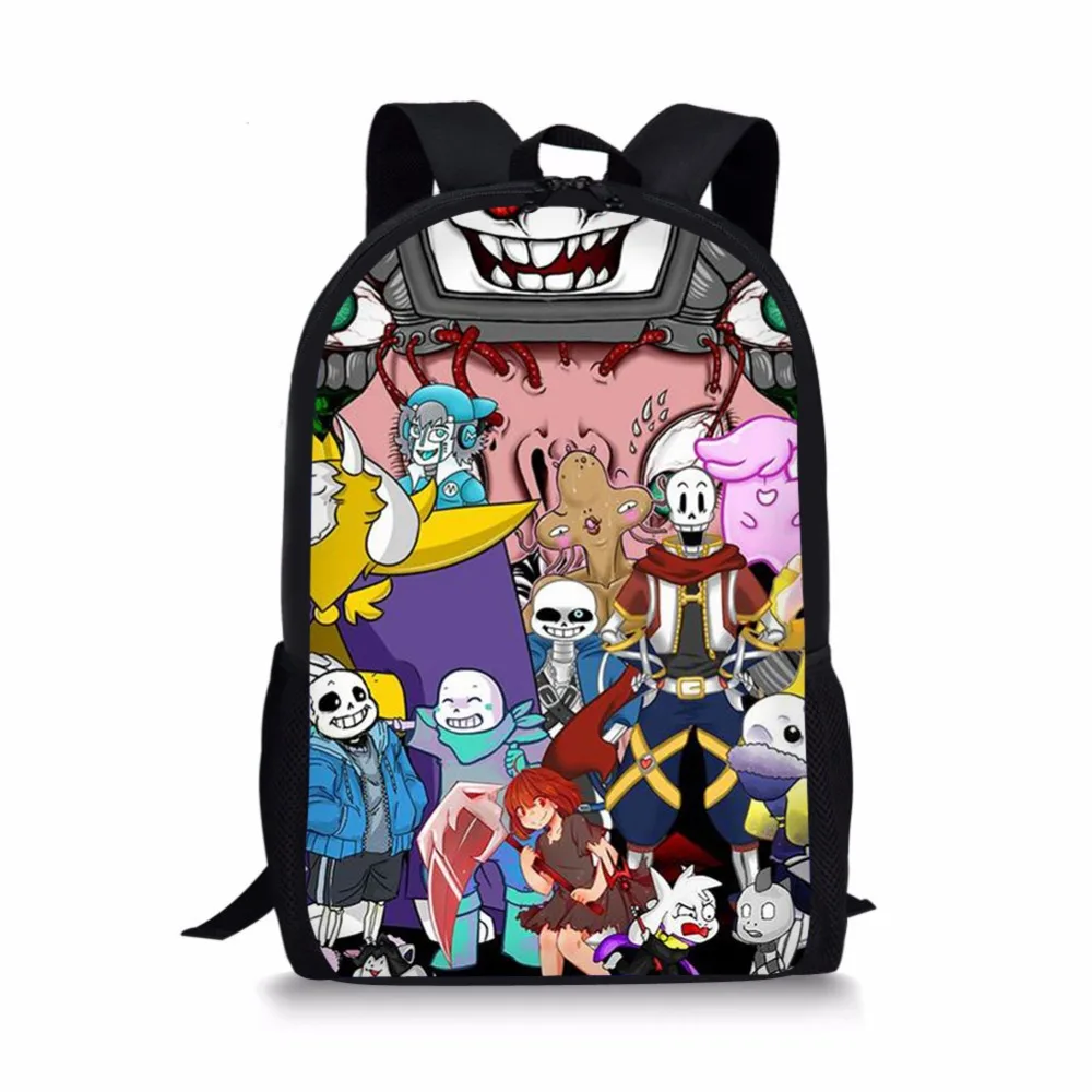 ThiKin Undertale школьная сумка животные аниме FNAF сумки Чика; Фокси Undertale Sans повседневный рюкзак для маленьких мальчиков девочек подростков Mochila