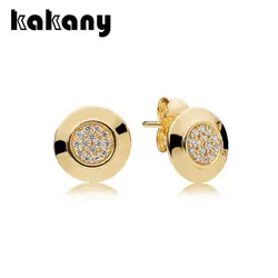 KAKANY 100% Серебро 925 пробы 1:1 Аутентичные 260559C Шарм серьги оригинальный для женщин ювелирные изделия