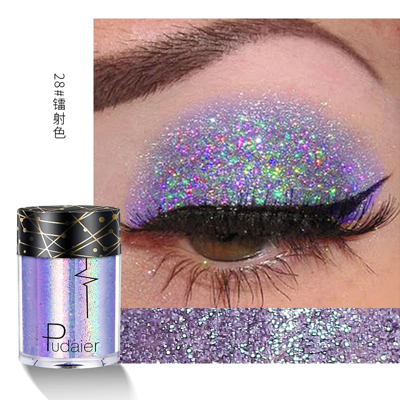 

Holographic Laser Eyeshadow Loose Powder Festival Glitter Eyesahdow Face Hair Lips Makeup Pigment Shimmer Metallic Tattoo Tints