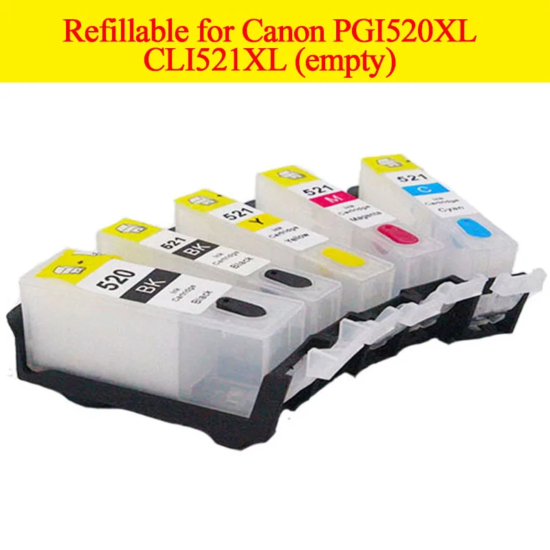 Чернильные картриджи GN 1 комплект PGI 520XL CLI 521XL для Canon Pixma MP540 MP550 MP560 MP620 MP630 MP640 MP980 MP990