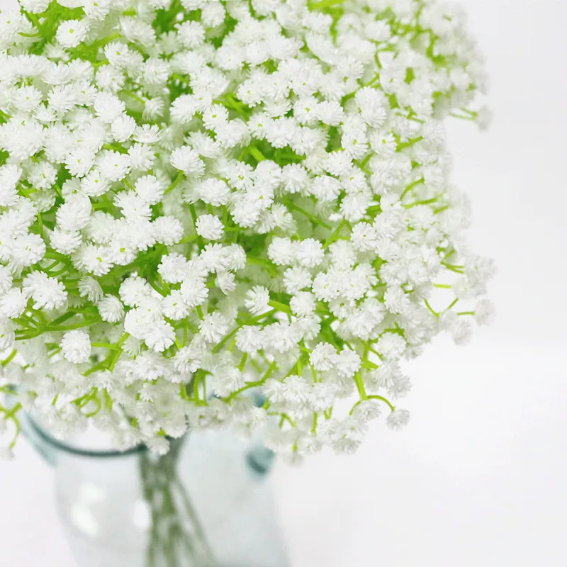 Flone Artificial Baby's Breath Gypsophila Simulation Flower Plastic Flowers Plant Home Office Wedding Party Decor Art Flores (7)