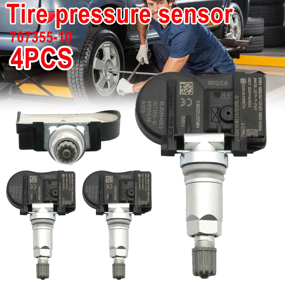 4X TPMS Tire Pressure Monitor Sensor for BMW 36106856209 36106881890 6855539